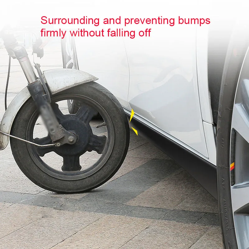 5/8/10cm Universal Car Door Sill Protective Sticker 4M Body Side Skirts Lip Anti Scratch For Car Door Edge Sill Trunk Protector