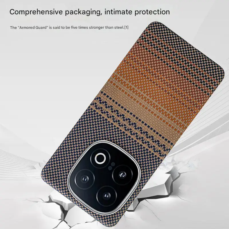 Für vivo iqoo 13 Carbon Hülle Kevlar 600d Aramidfaser Magsafe ultradünn hart 12 Pro Cover magnetisch schwarz Schlank hell schwarz rot