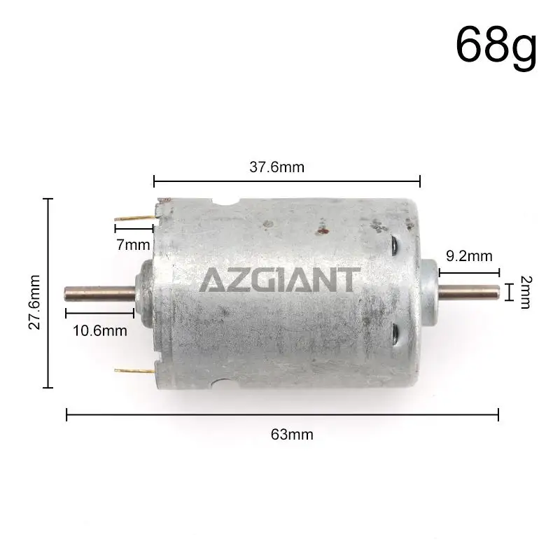 Azgiant 64MM Electronic Component Motor Car Door Power Central Lock Motor High speed Wear-resistant Interior Accessories