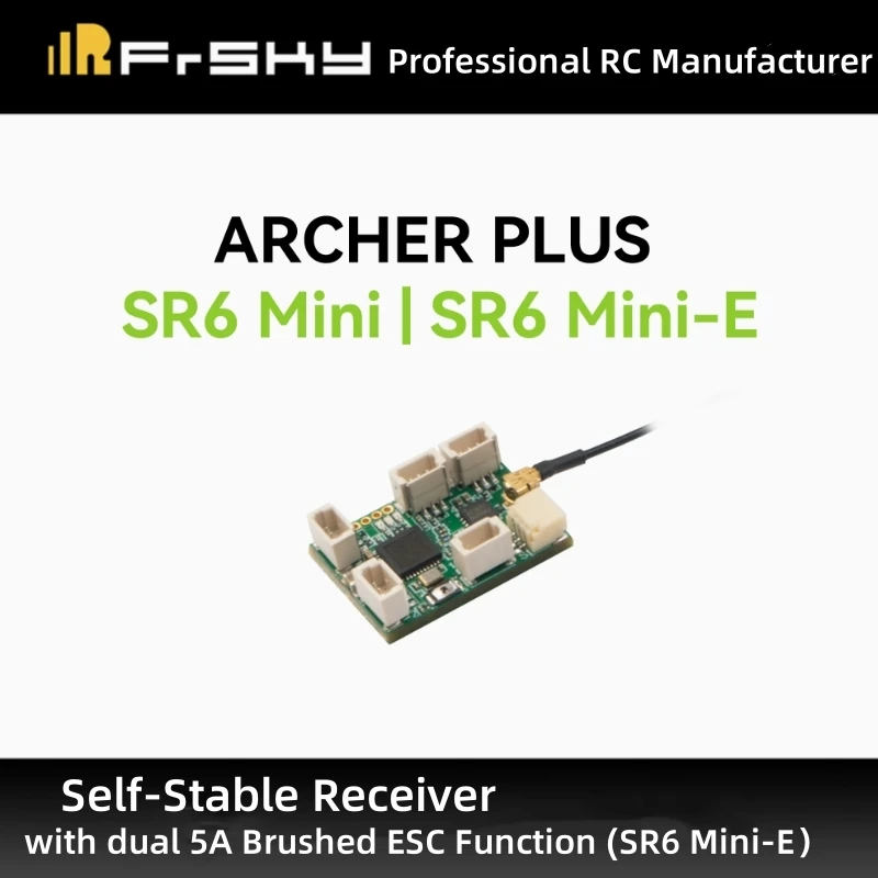 

FrSky Archer Plus SR6 MINI/SR6 MINI-E 6-канальный самостабильный приемник для радиоуправляемой модели с дистанционным управлением