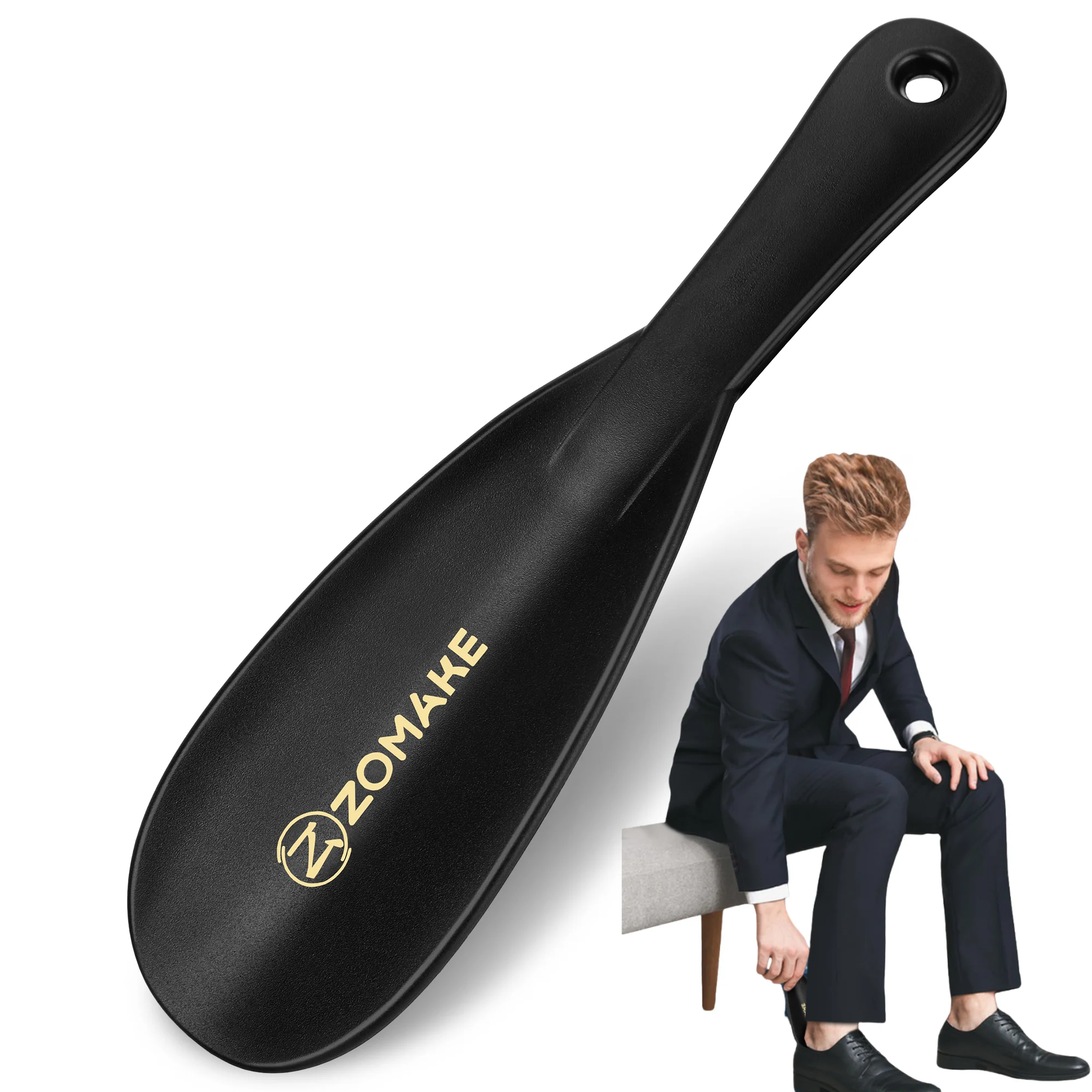 جديد أبواق الأحذية المهنية البلاستيك ملعقة الحذاء السفر الحذاء الحذاء رافع 19 سنتيمتر مرنة قوي زلة رافع إكسسوارات أحذية