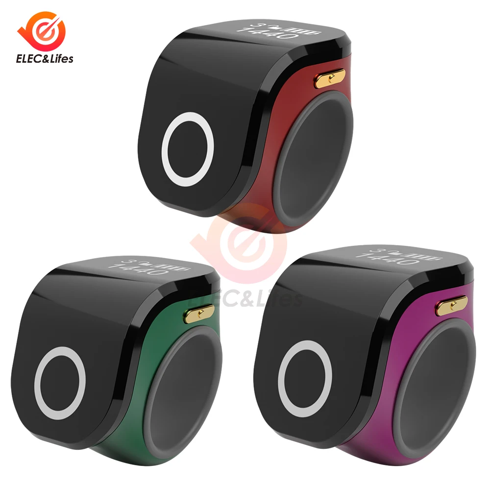 Contador Tally Digital Portátil 049 Polegadas Oled Palm Clicker Cores Sortidas 049 Polegadas
