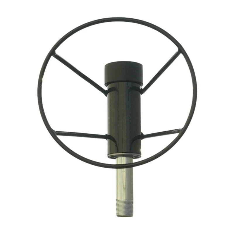 Windsock Frame Metal Holder with Center Sleeve and Screw Mount Stem for Exterior Direction Display, Property and Farm 37JD