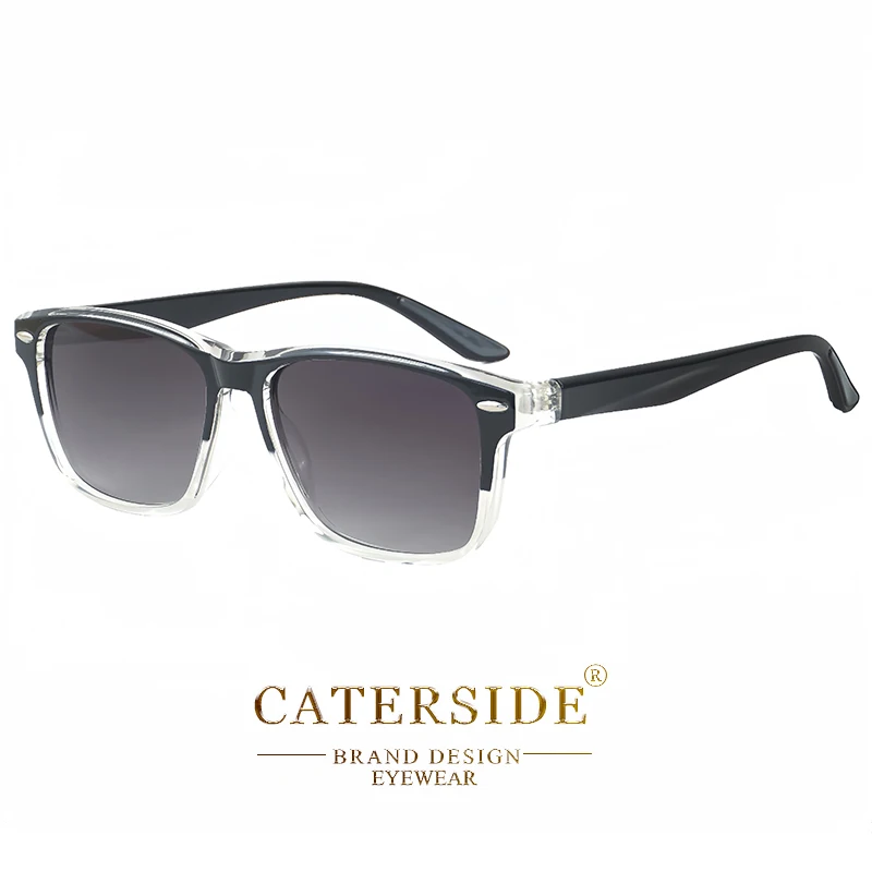 CATERSIDE Neue Polarisierte Sonnenbrille für Herren TR90 Quadratisch Ultraleicht Modische Sonnenbrille für Damen Marken-Fahrbrille Party-Brille Geschenkset – Detail 12