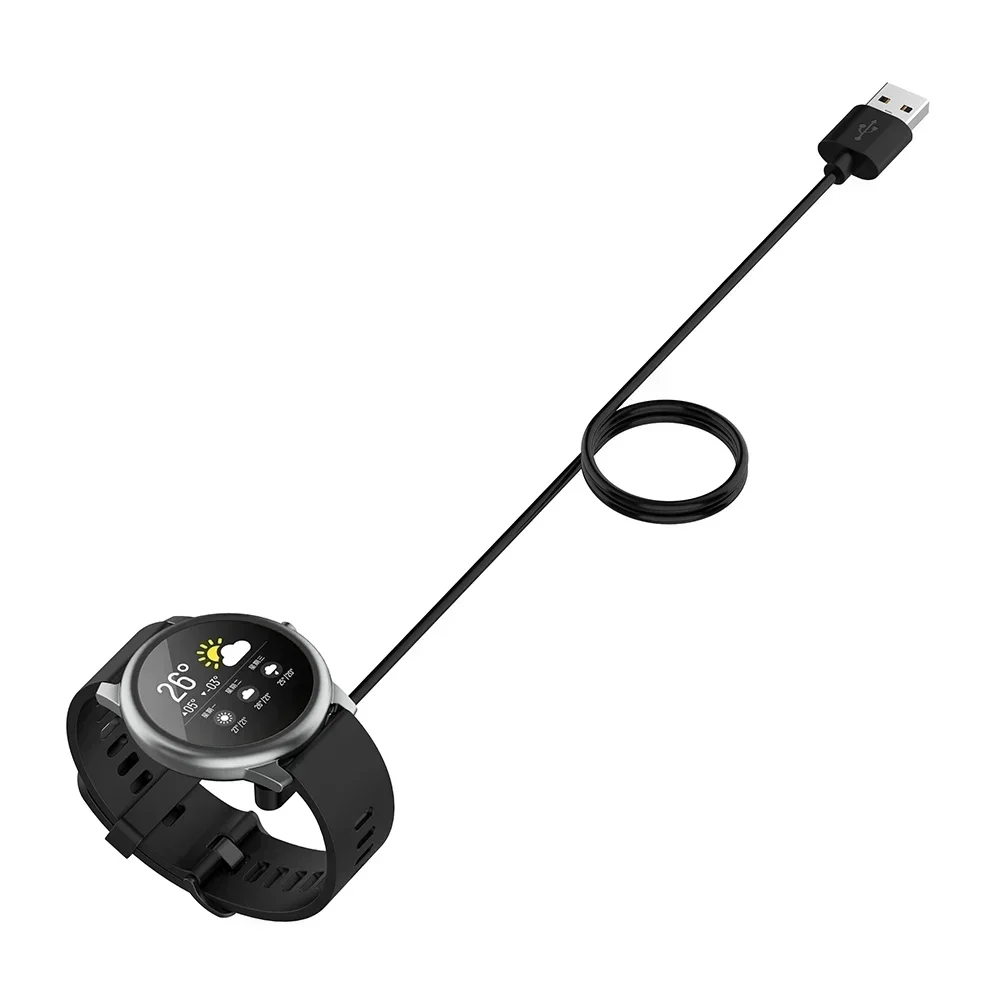 USB Charger Cradle Dock For Xiaomi Haylou Solar LS05 YAMAY SW022 Imilab Kw66 Smart Watch Charging Cable Power Adapter