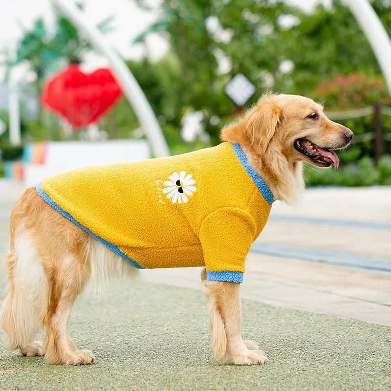 Dog Clothes Comfortable Jacket Medium Big Dogs Soft Fleece Coats Autumn Winter Warm Pets Clothing Dropshipping 3XL-8XL