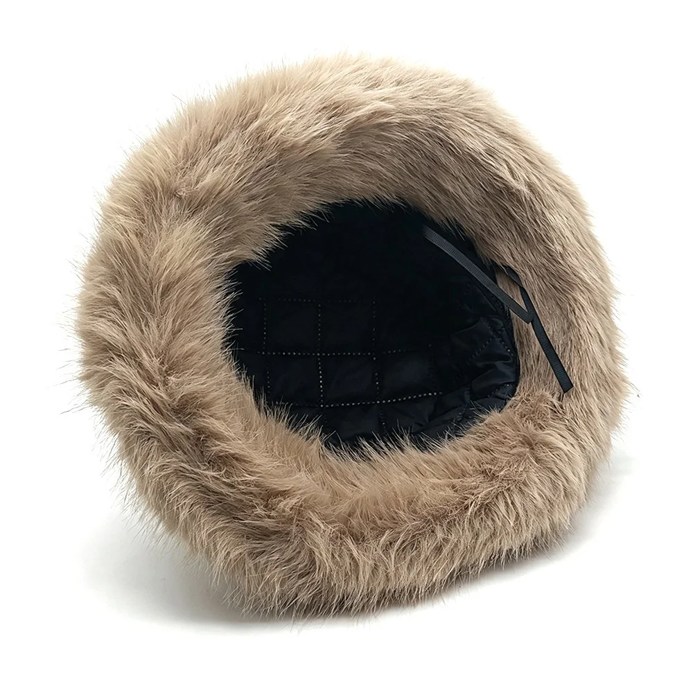 2027 New Two-Tone Warm Fleece Beanie for Women, Thickened Fall/Winter Fashion Hat, Fisherman's Hat