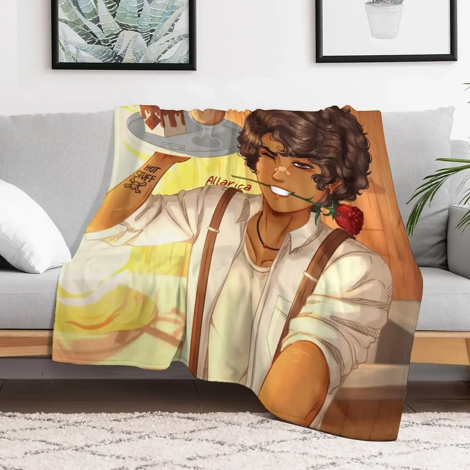 Boyfriend Leo Valdez Throw Blanket Picnic Shaggy Decorative Sofa Blankets