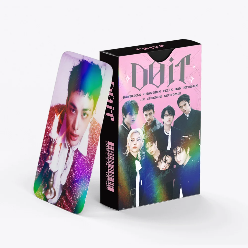 

KPOP's latest 60PCS Stray Kids DOIT SKZOO Fan Collection Stickers Photo Cards LOMO Cards Laser Cards Holiday Gifts