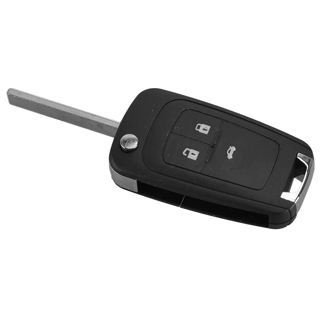 DWCX 3 Button Flip Folding Remote Control Car Key Cover Fob Holder Shell Case Housing Fit for Opel VAUXHALL Astra J Insignia