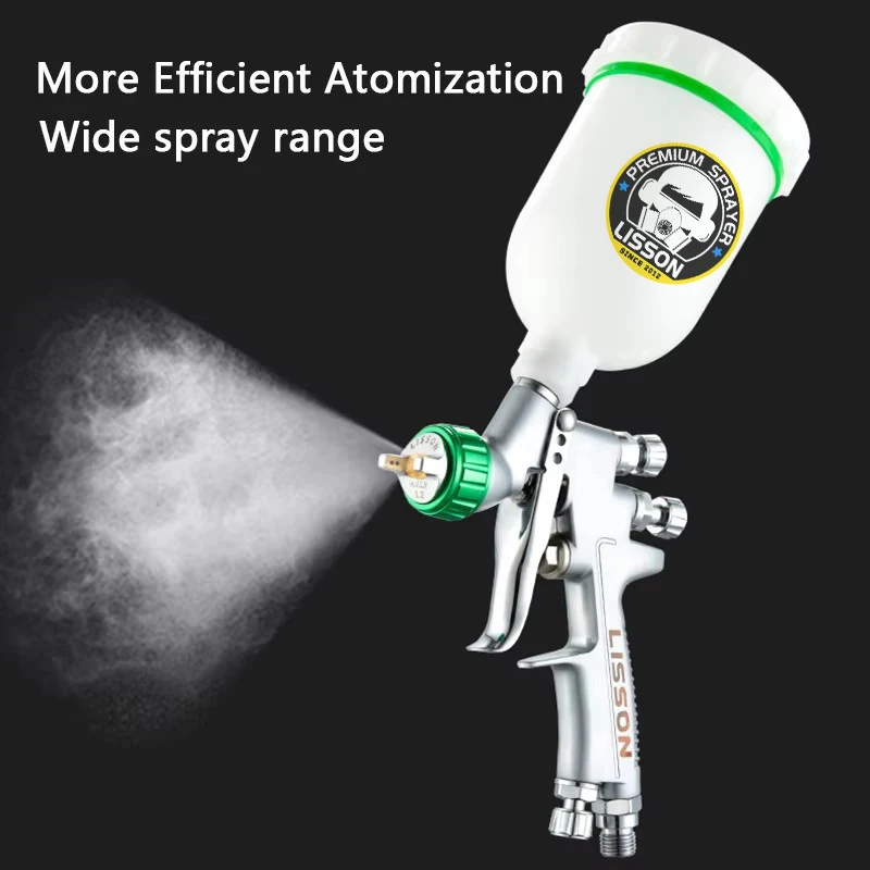 High Quality HVLP Mini Spray Gun 0.8/1.0/1.2mm Airbrush Top Paint Sprayer For Painting Aerograph Car Tool Hot Selling