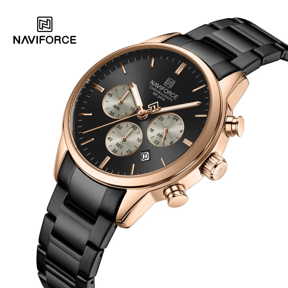 

NAVIFORCE часы мужские роскошные часы повседневные деловые часы из нержавеющей стали 24-часовые спортивные водонепроницаемые мужские наручные часы Relogio Masculino