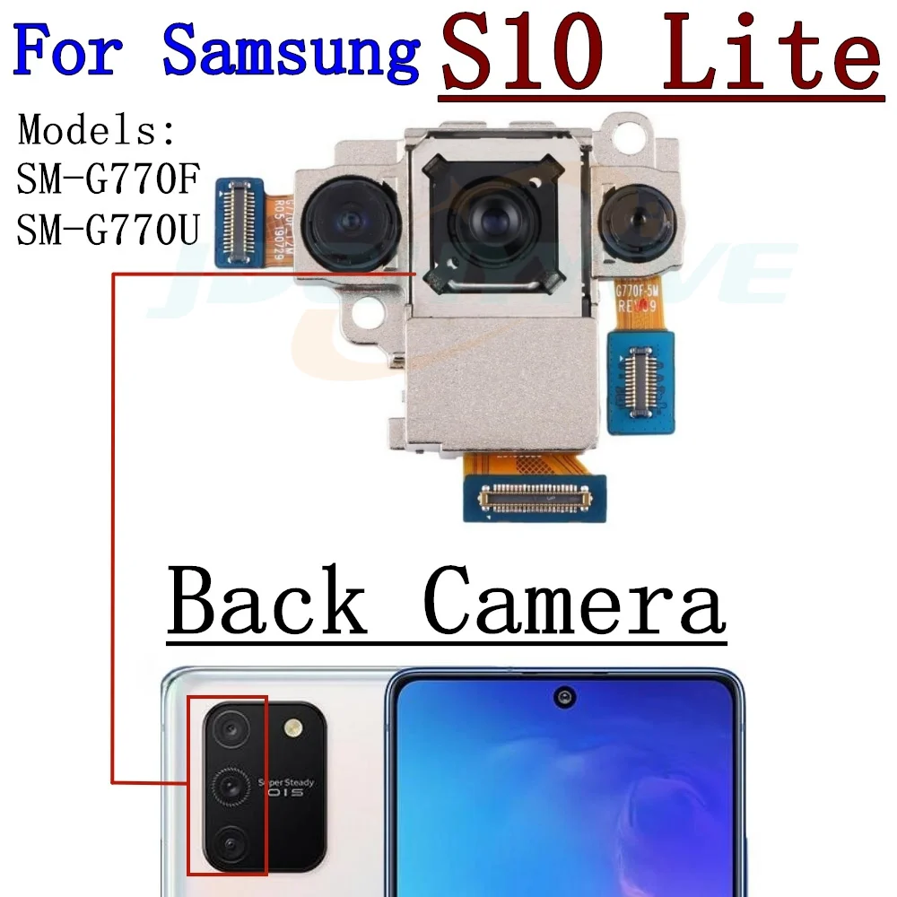 Back / Front Camera For Samsung Galaxy S10 Plus Lite e S10E G970F G973F G975F G977F Rear Back Main Camera Flex Cable