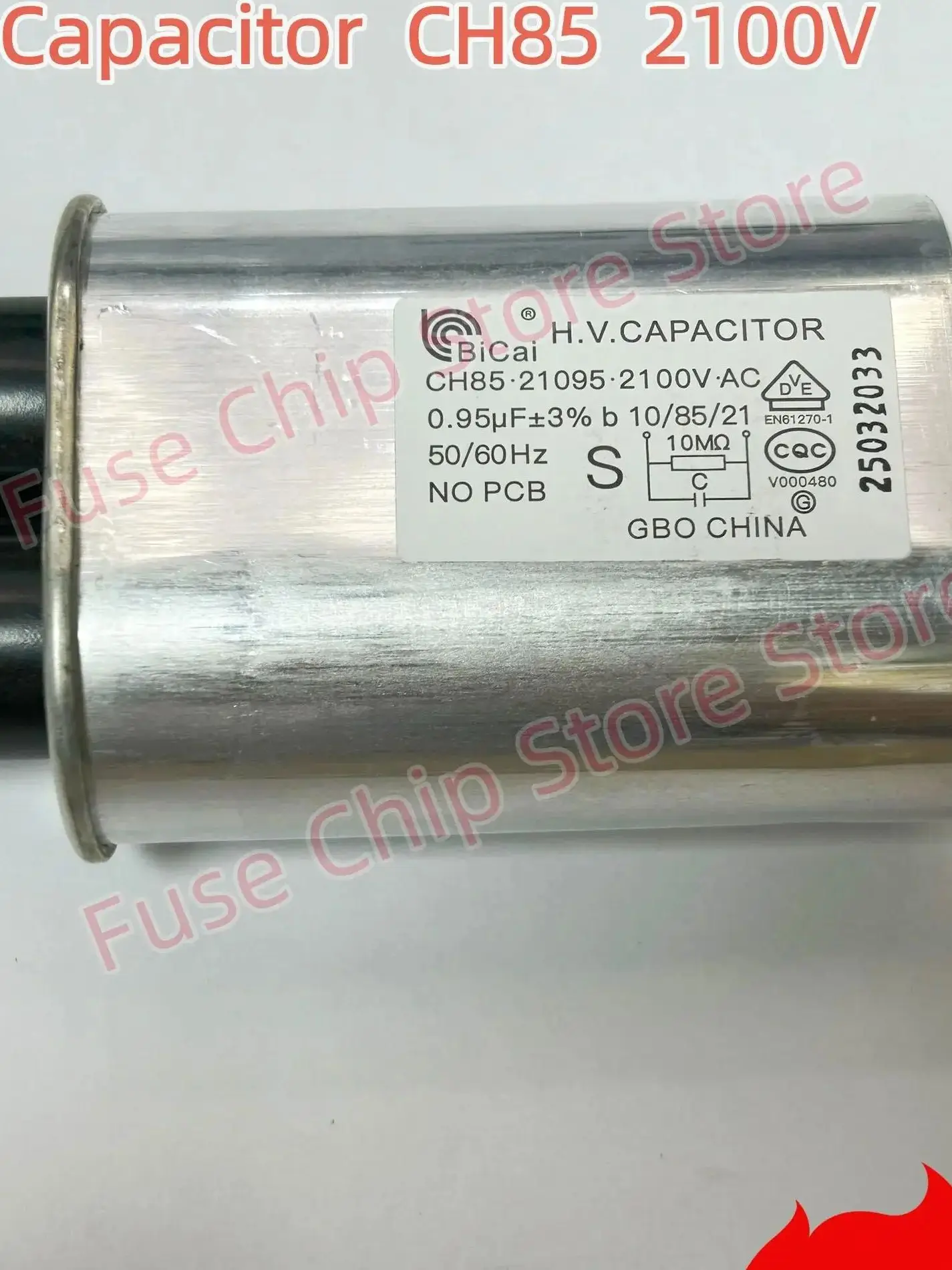 CH85 2100V 0.75/0.88/0.9/0.95/1.1UF High Voltage Microwave Oven Capacitor