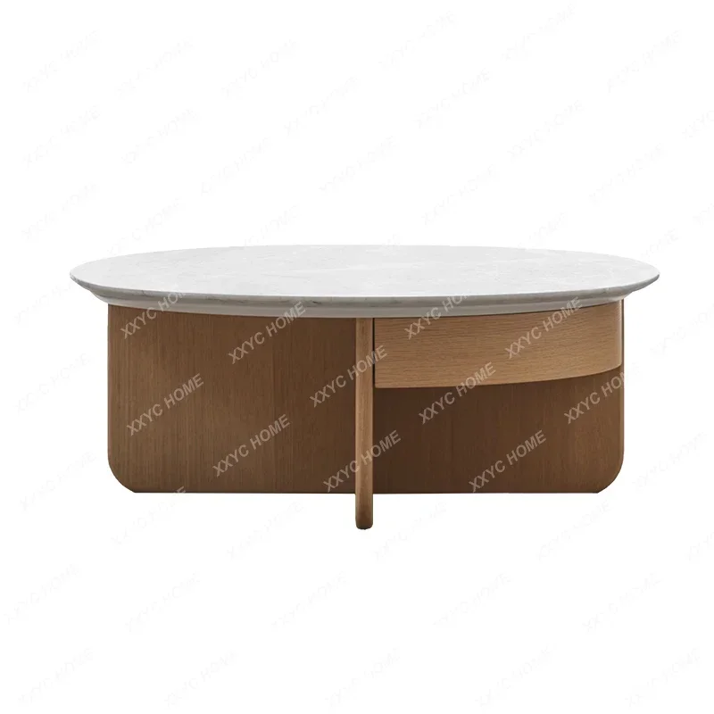 H marble living room minimalist creative design model room coffee table