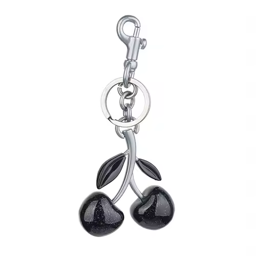 Cherry Charm Handbag Pendant Keychain for Women's Exquisite Internet-famous Crystal Cherry Bag Accessories High-Grade Pendant - Image 8