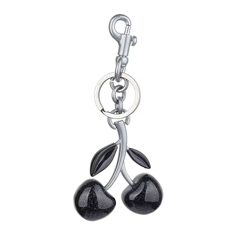 Cherry Charm Handbag Pendant Keychain for Women's Exquisite Internet-famous Crystal Cherry Bag Accessories High-Grade Pendant - Image 8