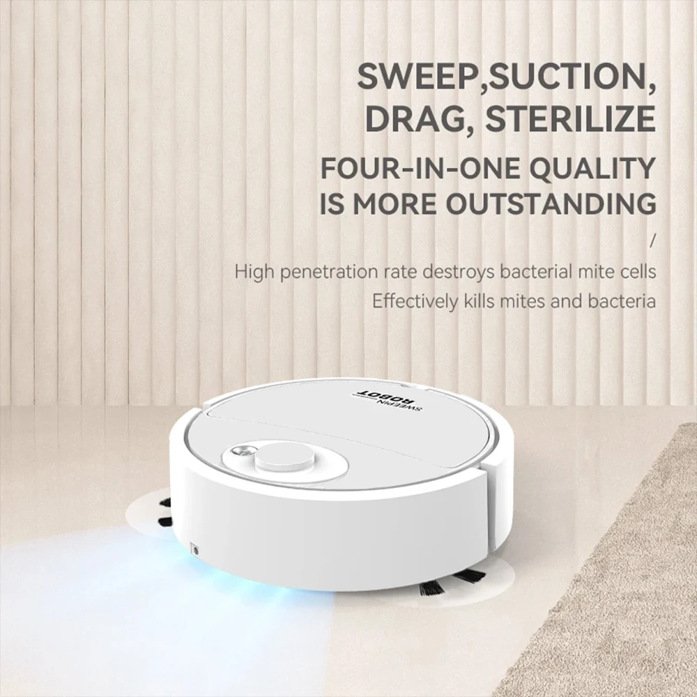 Fully Automatic Mini Sweeping Robot Sweep Vacuum Cleaner Cleaning Expert Mopping Cleaner Home Use Intelligent 3 In1 Sweeper