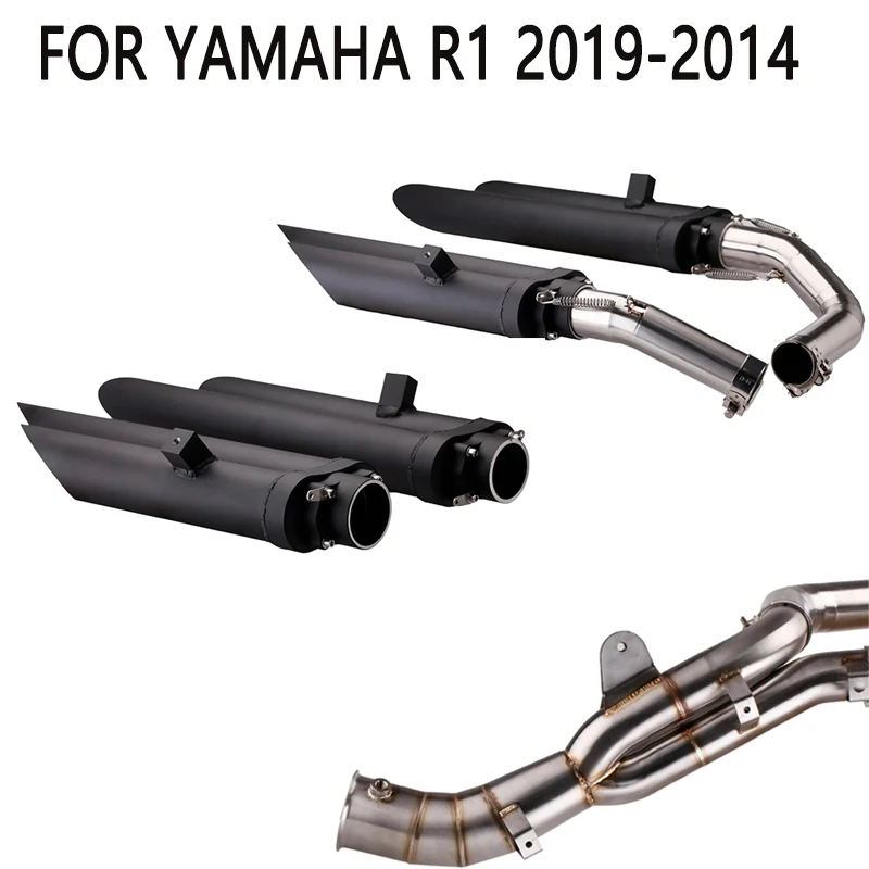 Factory Price Motorcycle Exhaust Escape Moto Middle Link Pipe Connect Original Muffler For YZF R1 R 1 2009-2014