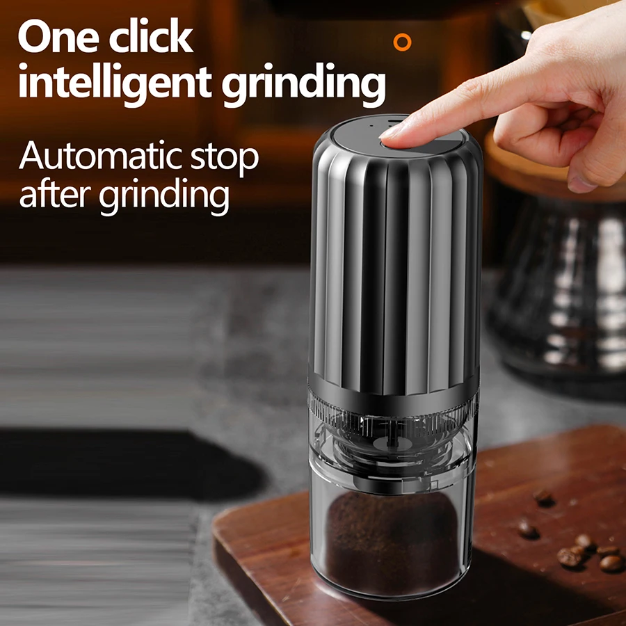 Portable Electric Coffee Grinder Type-C USB Charging Professional Ceramic Grinding Pepper Slat Coffee Beans Mill Kitchen Grinder