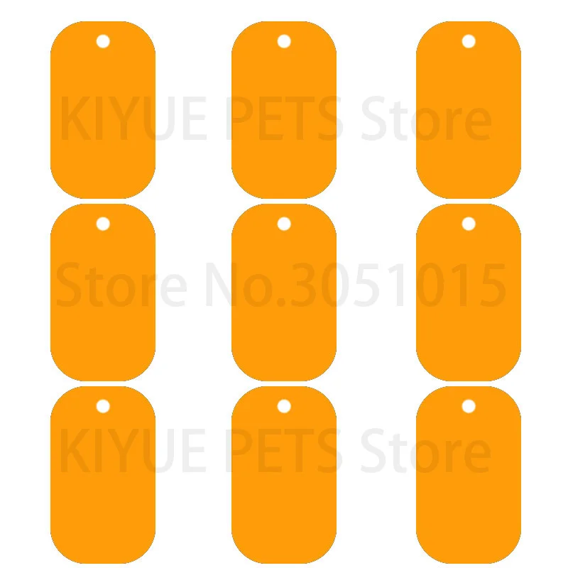 100 Stück Erkennungsmarken, Militär-Haustier-ID-Tags, Aluminium-Namensanhänger, leere Erkennungsmarken, personalisierte, individuelle Erkennungsmarke
