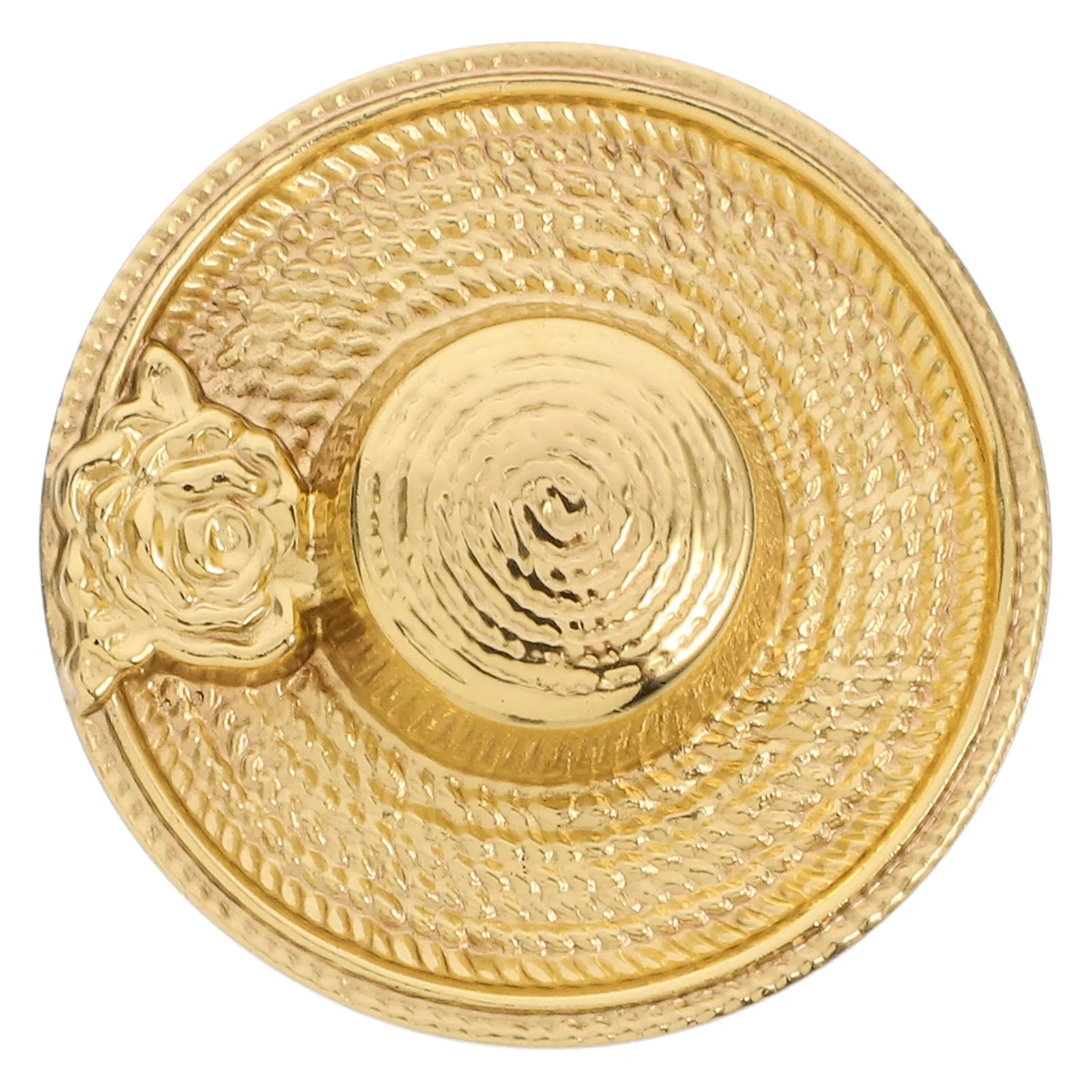 Brass Cabinet Knob Hat Shape Vintage Drawer Knob for Cabinets Shelves Wardrobe Shoe Cabinet Dresser Door Furniture Upgrade