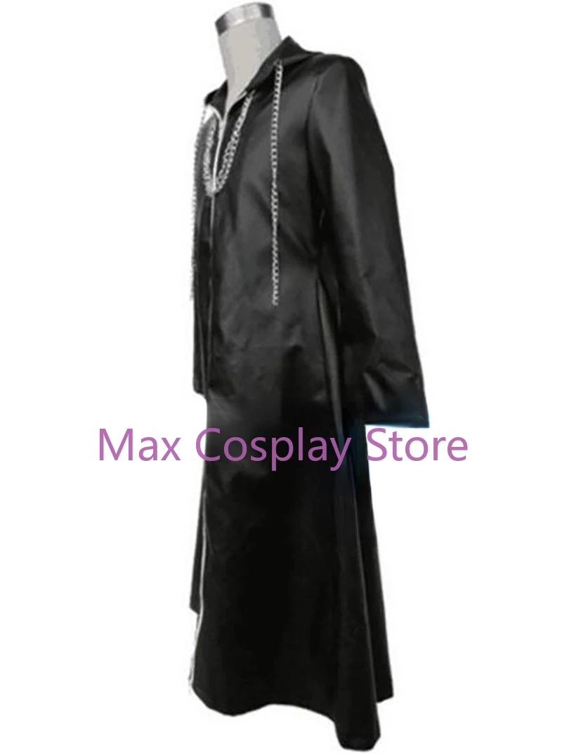 Max anime jogo cosplay traje organização xiii escritório trench coat feito sob encomenda para trajes de carnaval de halloween tamanho personalizado