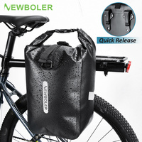 NEWBOLER 10L 20L Waterproof Cycling Bicycle Front Fork Bag Quick Release Bike Rear Seat Trunk Bag Bike Bag Bicycle Accessories