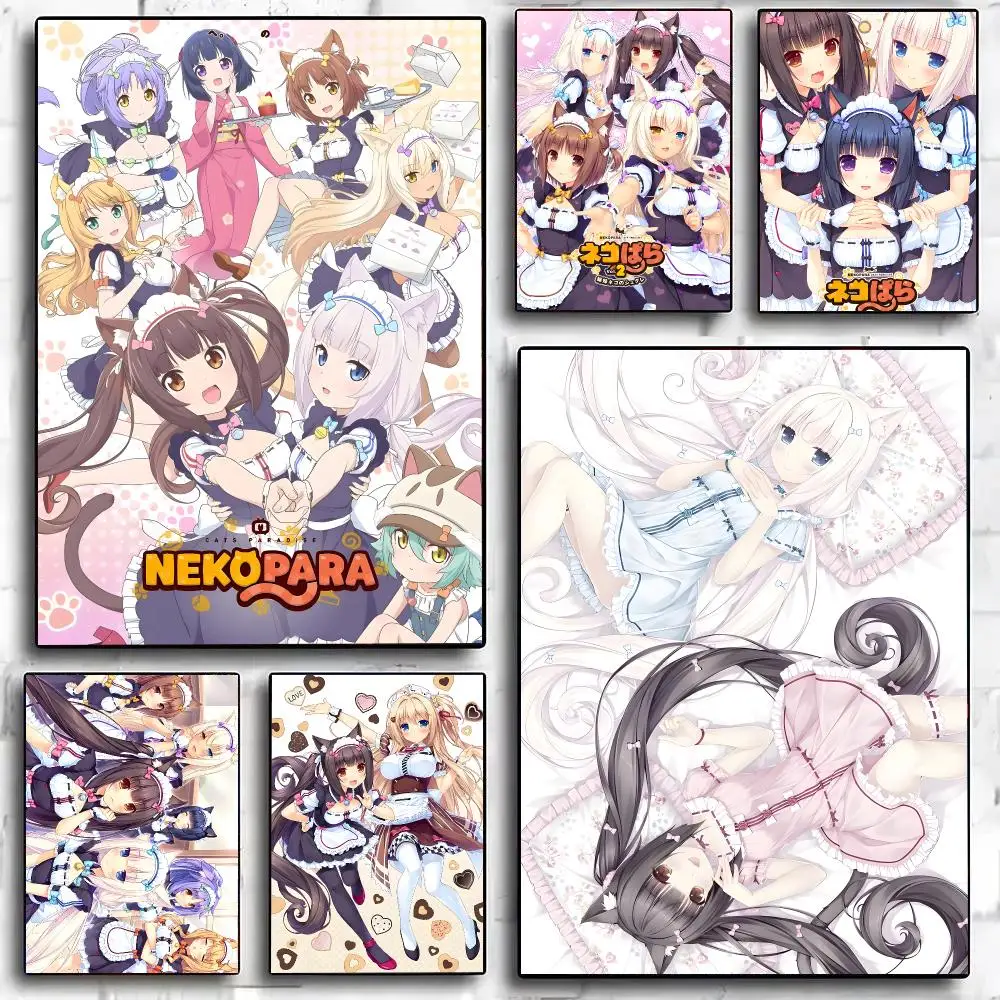 Anime N-Nekopara Poster, Poster, Gemälde und Druck, Wandkunst, Bild für Zuhause, Raumdekoration, Geschenke