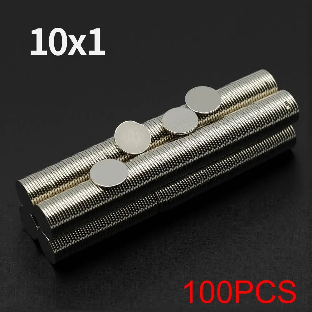 Krachtige Neodymium magneet N35 NdfeB permanente magnetische imanes ronde supersterke koelkastmagneten DIY 10x1 10x2 10x3 10x4 10x5mm
