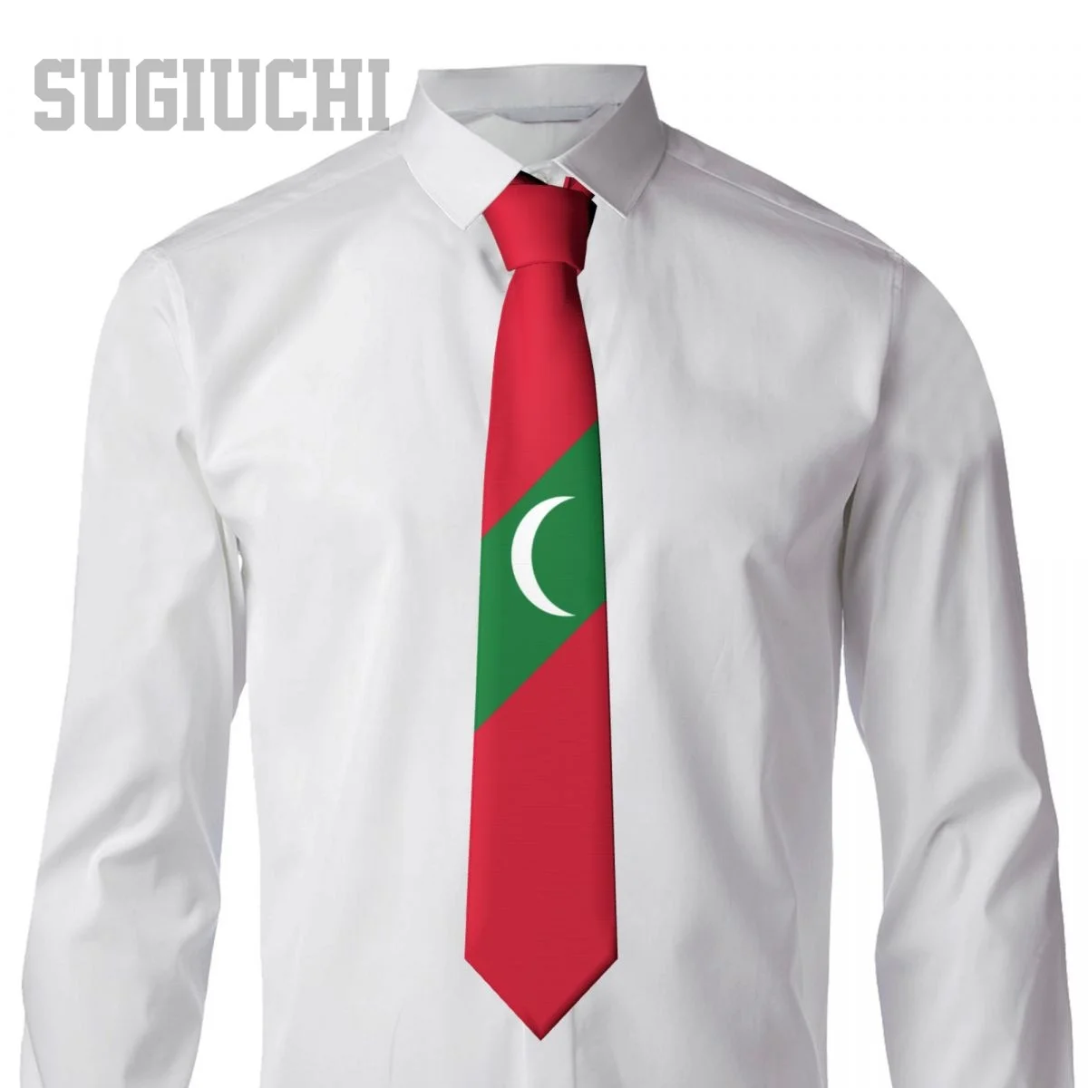 Maldives Flag Emblem Men Women Neck Ties Casual Plaid Tie Suits Slim Wedding Party Business Necktie Gravatas