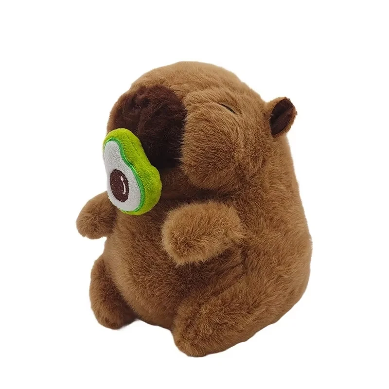 1-3 قطعة الأفوكادو سنوت كابيبارا ألعاب من نسيج مخملي لطيف كابيبارا الفاكهة دمية تمتد المخاط مضحك رقيق هدية Kawaii الحيوانات المحشوة ديكور المنزل #5