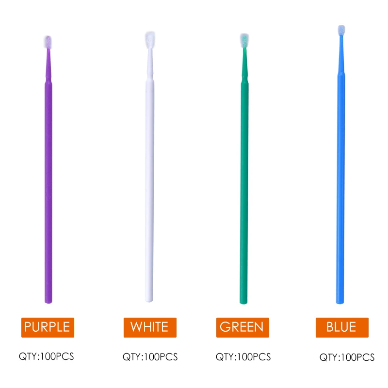 100Pcs Dental Disposable Micro Brushes Applicators Odontologia Extension Tools for Dentistry