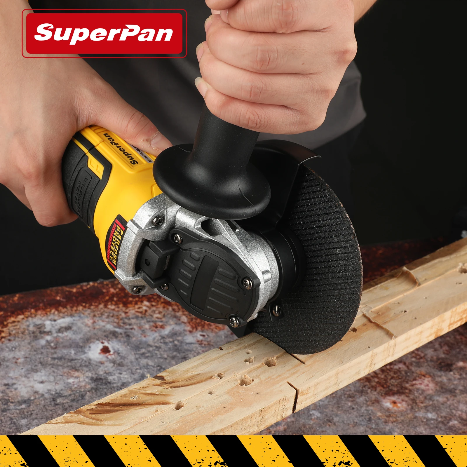 

Superpan 405NT 20V 125mm Heavy-Duty Electric Angle Grinder - Professional Grinding & Cutting Power Tool for DeWalt 18V battery