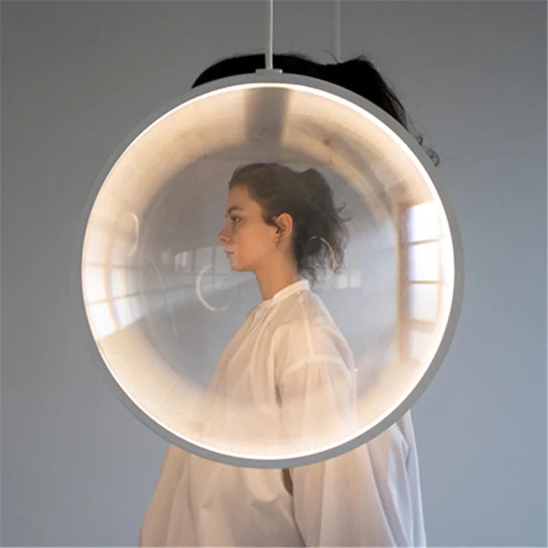 Yuji Okitsu Pendant light LED replica design lamp Round clear glass globe light Hotel Living room Restaurant  hanging lamp