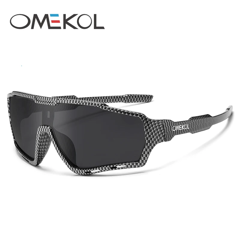 OMEKOL New UV400 Sunglasses Men Women Softball Fishing Cycling Hiking Running Eyewear Outdoor Goggles Baseball Sport Sun Glasses