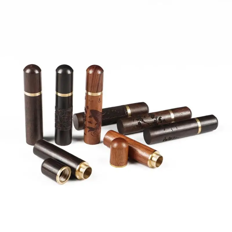 Universal Storage Tube Wooden Box Kitchen Accessories Toothpick Needle Holder Capsule Bucket Box Gift Sewing Needles Holder Mini