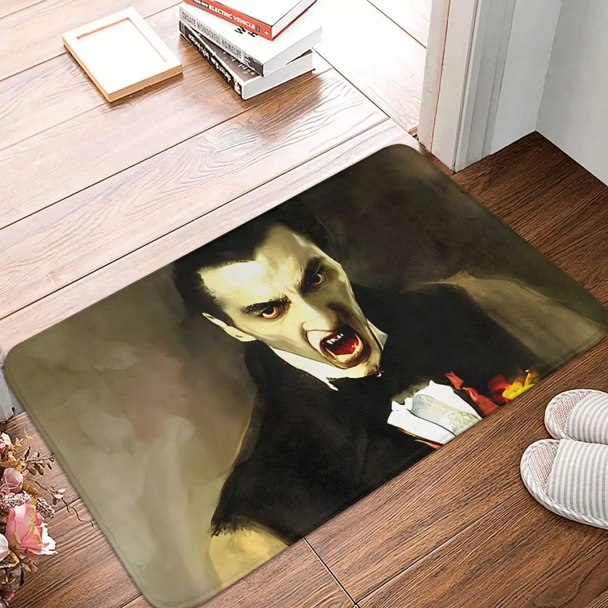 Dracula Vampire Movies Bath Mat Portrait Doormat Living Room Carpet Balcony Rug Home Decor