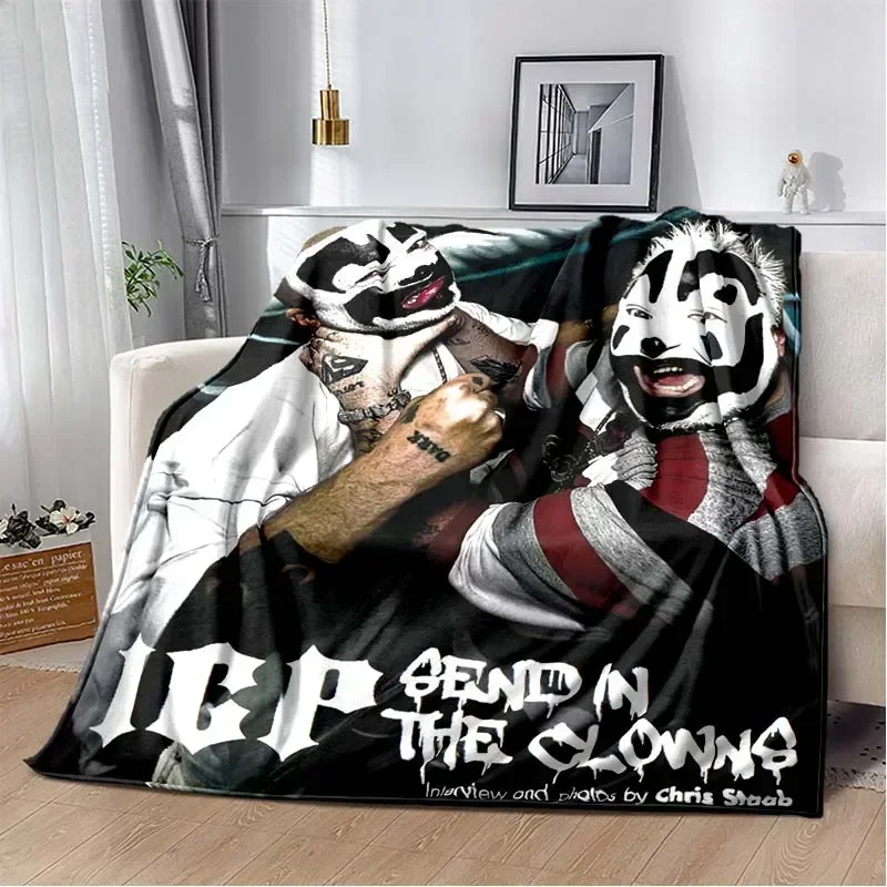 

Insane Clown Posse Band Blanket ICP Juggalo Faygo HIP HOP Soft Flannel Kid's Warm Blanket Bedroom Sofa Bed Travel Picnic Blanket
