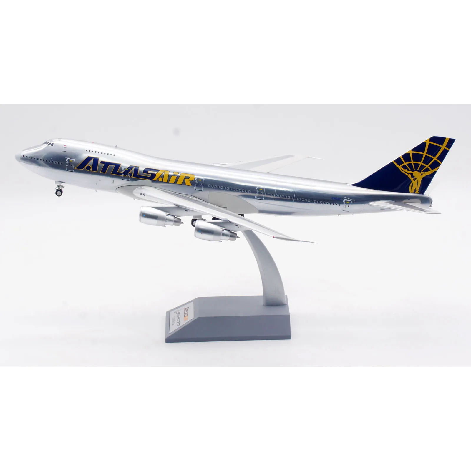 IF7425Y1024P Alloy Collectible Plane Gift INFLIGHT 1:200 Atlas Air 'Polished' Boeing 747-200 Diecast Aircraft Jet Model N516MC