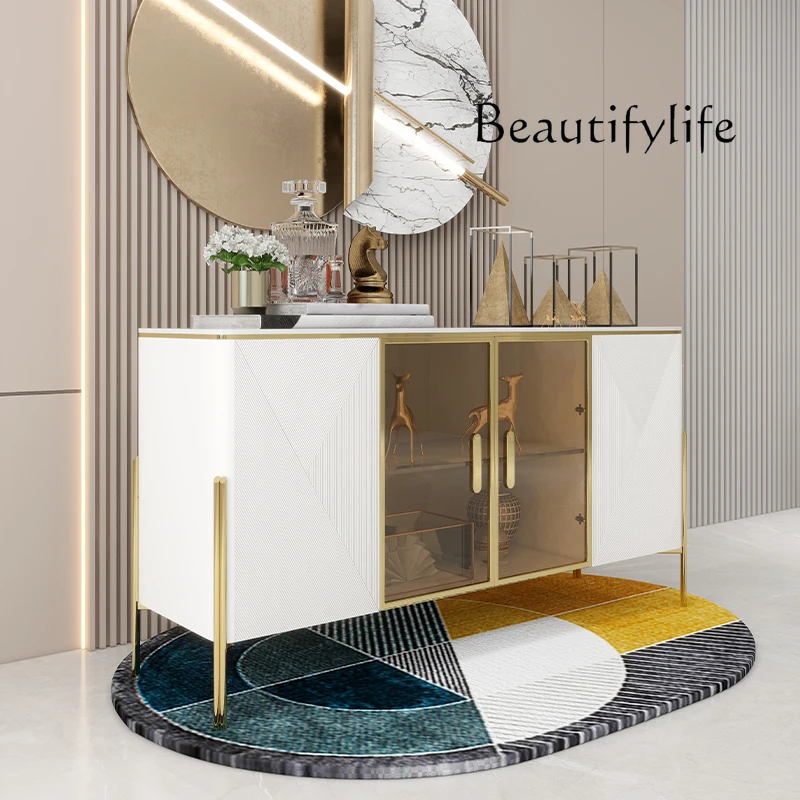 Italian light luxury dining side cabinet modern simple storage tea cabinet minimalist entrance cabinet household