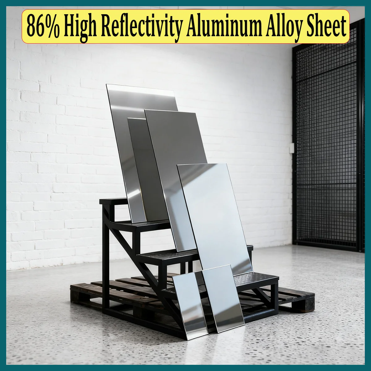 

Silver Mirror Aluminum Plate | 86% High Reflectivity Aluminum Alloy Sheet, Customizable - High-Quality for Industrial & DIY Uses