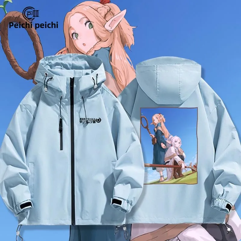 

Maze Meal Hilal Fce Lined Windproof Jaet Youth Casual Outerwear Polyester Fiber Long Sve Hooded Zipper Closure Coat