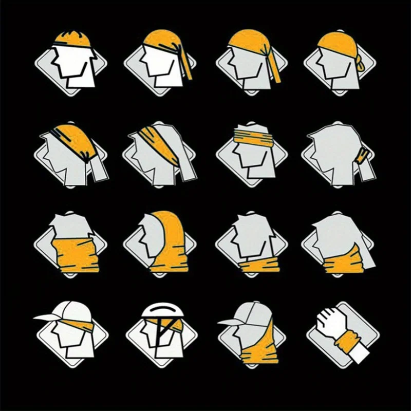 قناع جمجمة 1/2/3، قناع منقوش، وشاح مقاوم للرياح، وشاح رأس مسامي، مناسب للرياضة ولعب الأدوار في الهالوين في الهواء الطلق