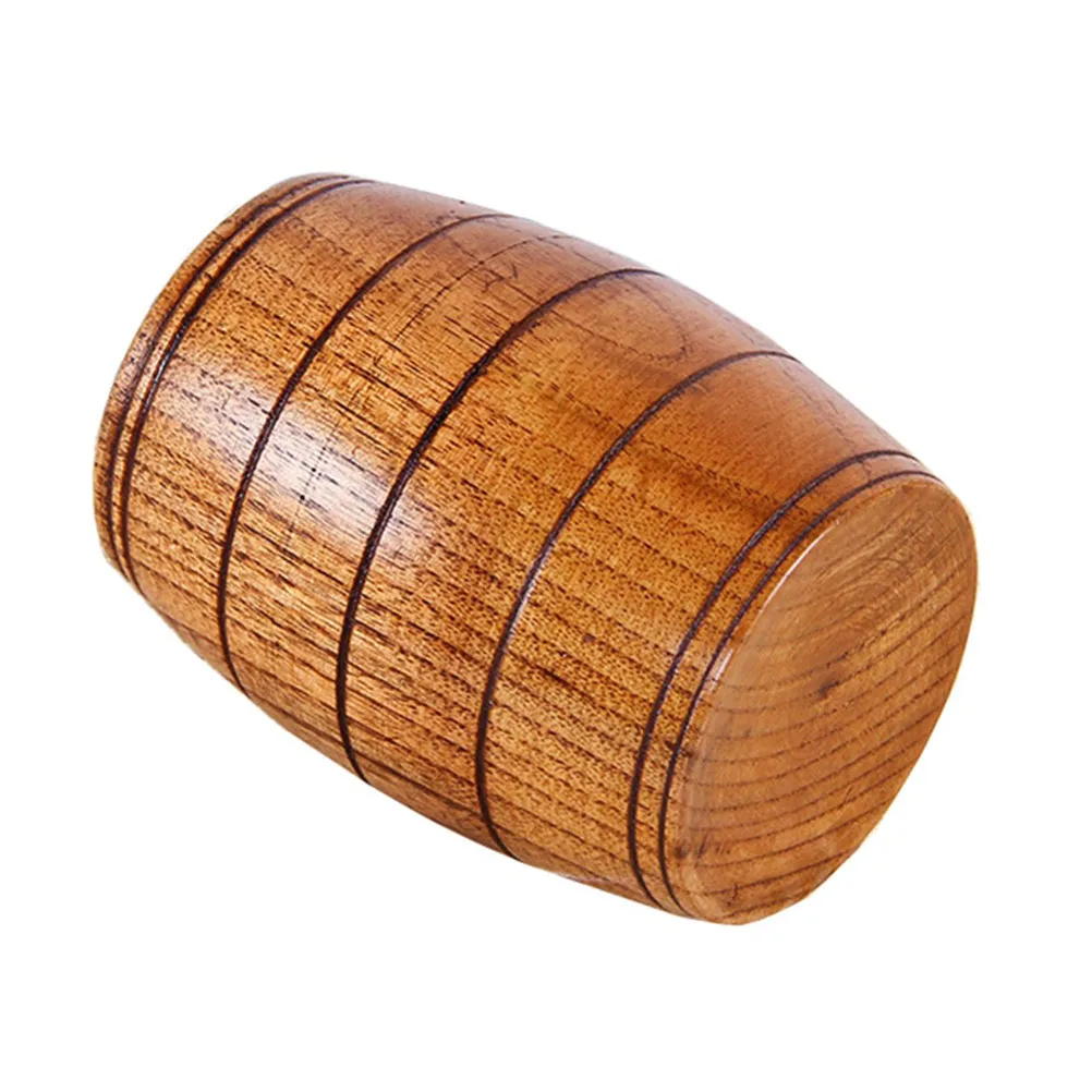 

175Ml Wooden Beer Mug Cup Handheld Drinking Tumbler For Home Coffee Shop Restaurant Bar Simple Wood Beverage Holder Water Tea