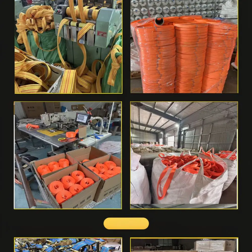 Industrial Strength Cargo Lashing Webbing Strap Durable Tie Down Belt For Moving Truck Container Load Fastener