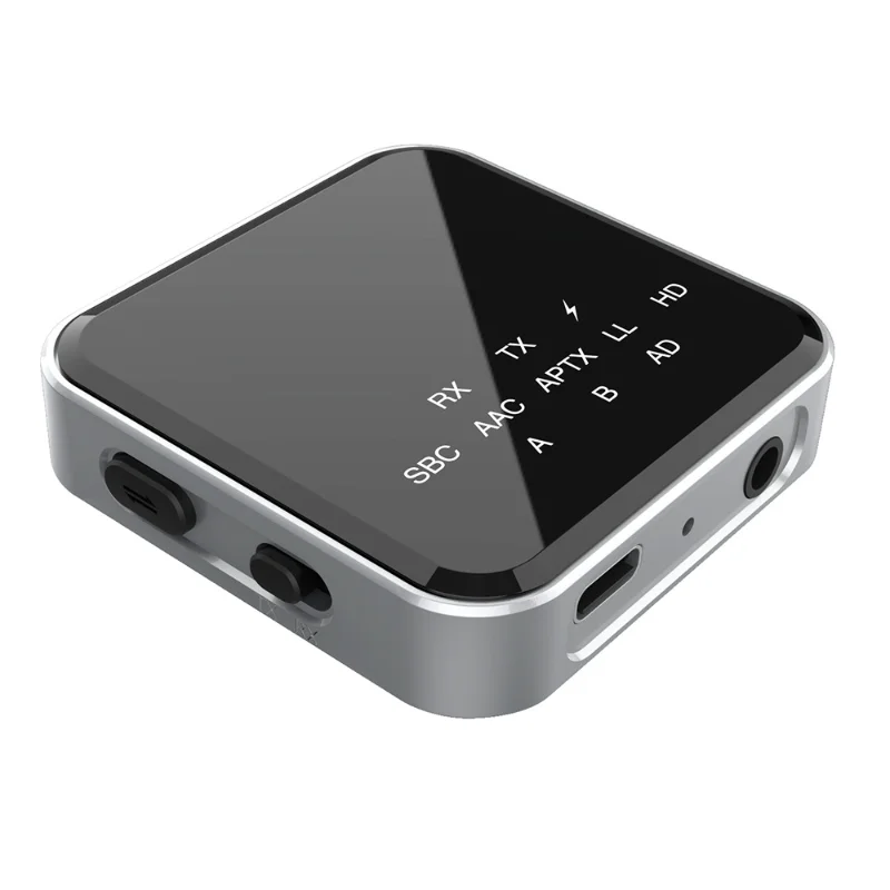 

New AUX Bluetooth 5.2 Audio Adapter, Bluetooth Transmitter and Receiver, Hi-Fi Sound Quality - 1-to-2 Connection