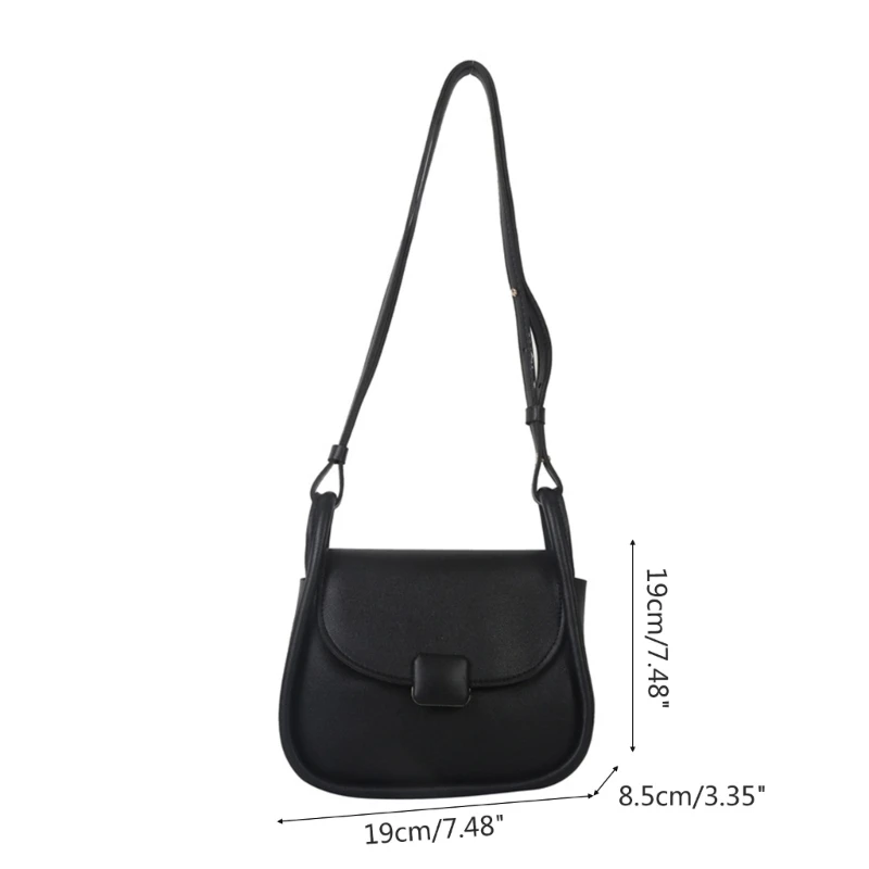 Bolsa crossbody da para mulheres bolsa ombro quadrada PU simples bolsa nas axilas