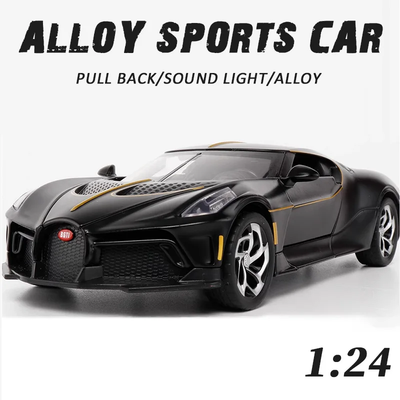 

1/24 Sports Car Alloy Supercar Model Diecast Metal Toy Vehicles fast furious hot wheels Simulation Sound Light Collection toys