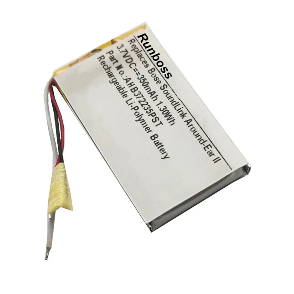 New 350mAh Battery for Bose SoundLink Around-Ear I II,AE II 1 2 Headset Li-Polymer Replacement Rechargeable 3.7V AHB571935PCT-01